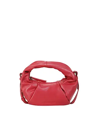 LES VISIONNAIRES | Bolso de cuero - Mini Bolso GRETA MINI ESSENTIAL SILKY | rot